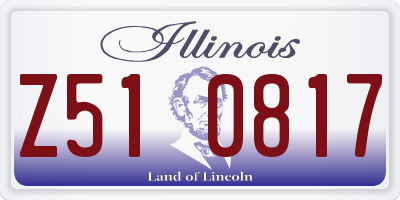 IL license plate Z510817