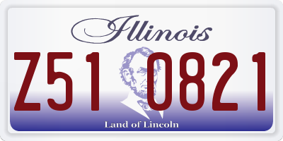 IL license plate Z510821