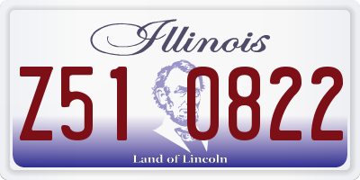 IL license plate Z510822