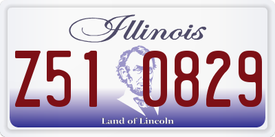IL license plate Z510829