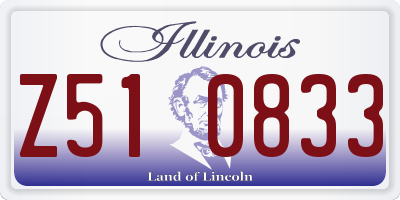 IL license plate Z510833