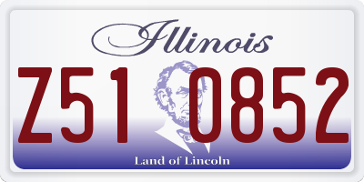IL license plate Z510852