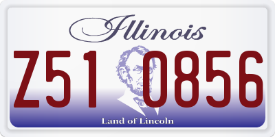 IL license plate Z510856