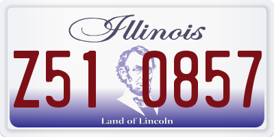 IL license plate Z510857