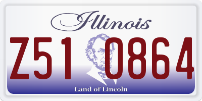 IL license plate Z510864