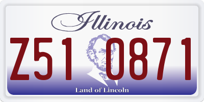 IL license plate Z510871