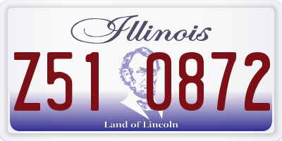 IL license plate Z510872