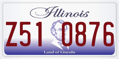 IL license plate Z510876