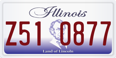 IL license plate Z510877