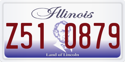 IL license plate Z510879