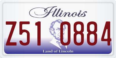 IL license plate Z510884