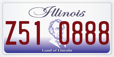 IL license plate Z510888