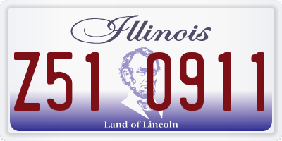 IL license plate Z510911