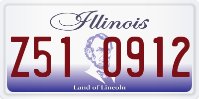 IL license plate Z510912