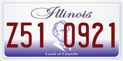 IL license plate Z510921