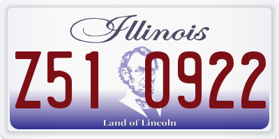 IL license plate Z510922