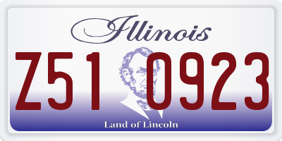 IL license plate Z510923