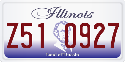 IL license plate Z510927