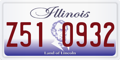 IL license plate Z510932