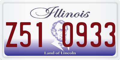 IL license plate Z510933