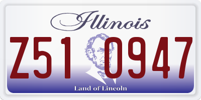 IL license plate Z510947