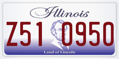 IL license plate Z510950