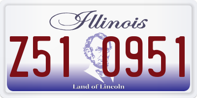 IL license plate Z510951