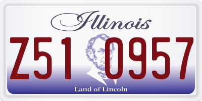 IL license plate Z510957