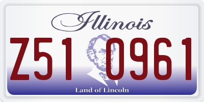 IL license plate Z510961