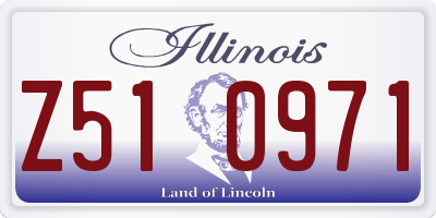 IL license plate Z510971