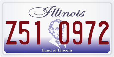 IL license plate Z510972