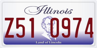 IL license plate Z510974