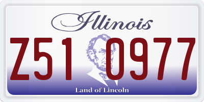 IL license plate Z510977