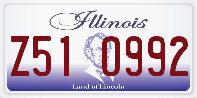 IL license plate Z510992