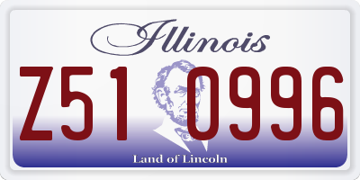 IL license plate Z510996