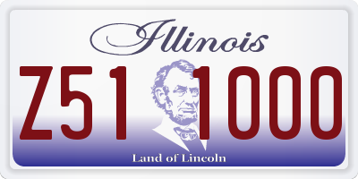 IL license plate Z511000