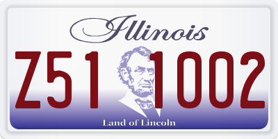 IL license plate Z511002