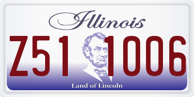 IL license plate Z511006