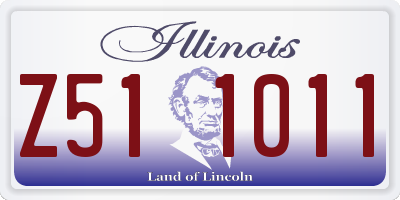 IL license plate Z511011