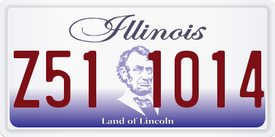 IL license plate Z511014