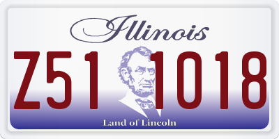IL license plate Z511018