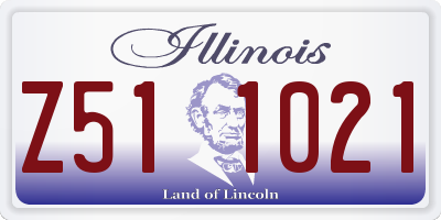 IL license plate Z511021