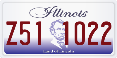 IL license plate Z511022