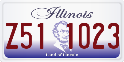IL license plate Z511023