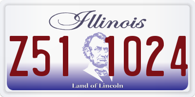 IL license plate Z511024