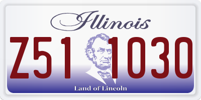 IL license plate Z511030