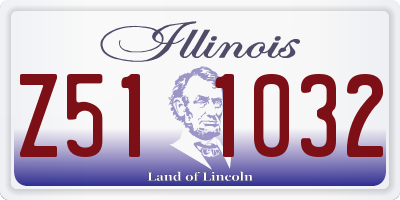 IL license plate Z511032