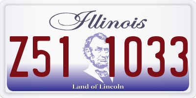 IL license plate Z511033