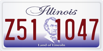 IL license plate Z511047