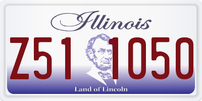 IL license plate Z511050